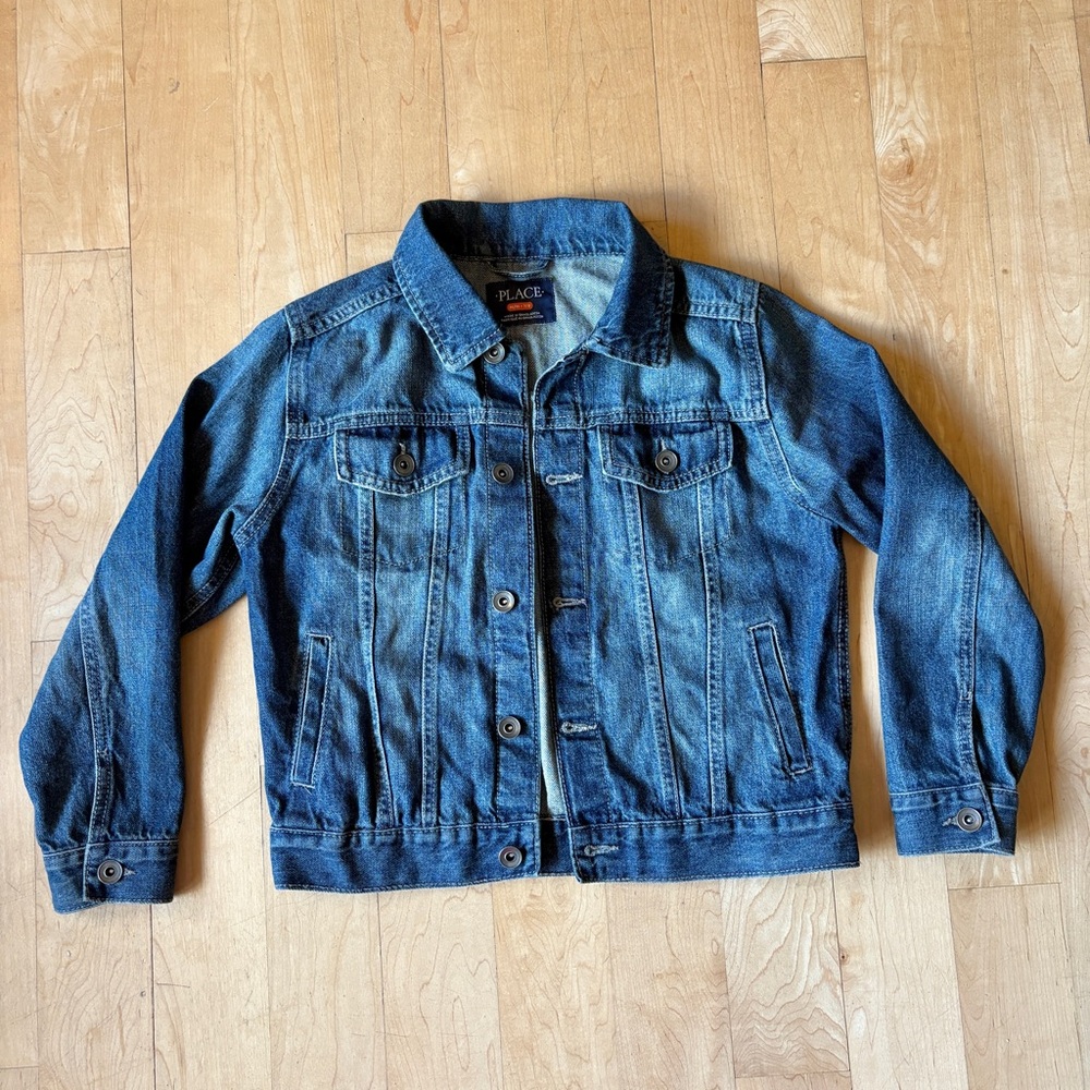 Kids Size 7/8 Medium Children’s Place Blue Denim Jean Jacket